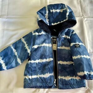 OshKosh Blue Tie-Dye Kids Jacket size 12 months